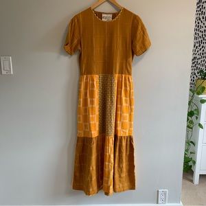 Ace & Jig Pieced Marie Midi Patchwork Dress